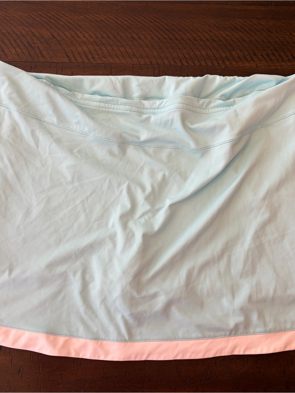 Champion Light Blue Tennis Skirt with White Hem